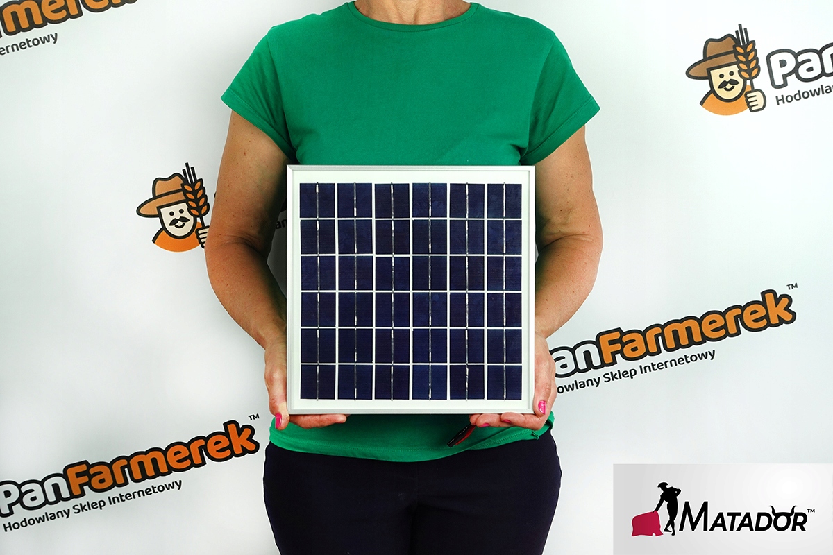Pastuch Elektryczny Solarny Ładowarka do ładowania Akumulatora PANEL 10W Marka inny