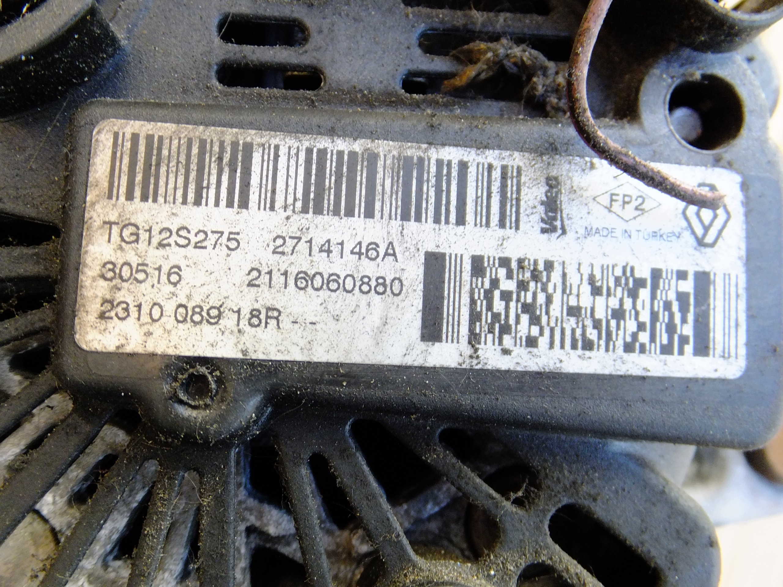 alternator renault clio IV 1,5 dci 231008918R