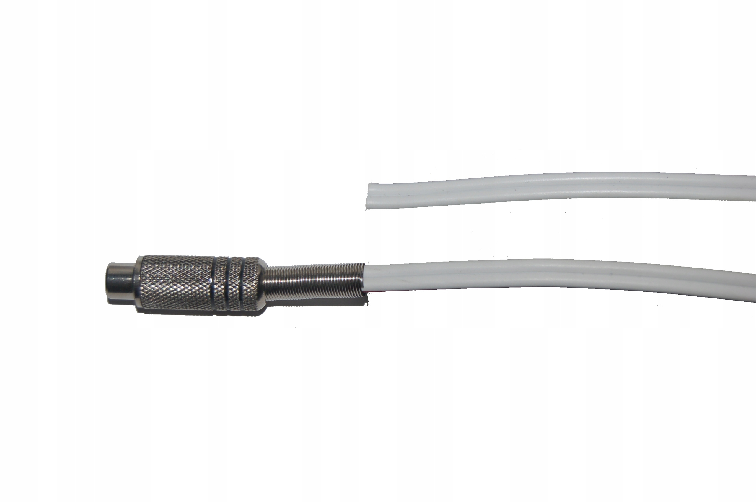 Kabel głośnikowy gniazdo Rca/ 0, przewód 2x1,5mm, biały Cu 1,5m
