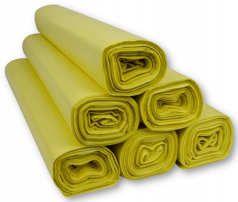 

Worki Na Śmieci Odpady 160L 25szt Ldpe Żółte Kosz