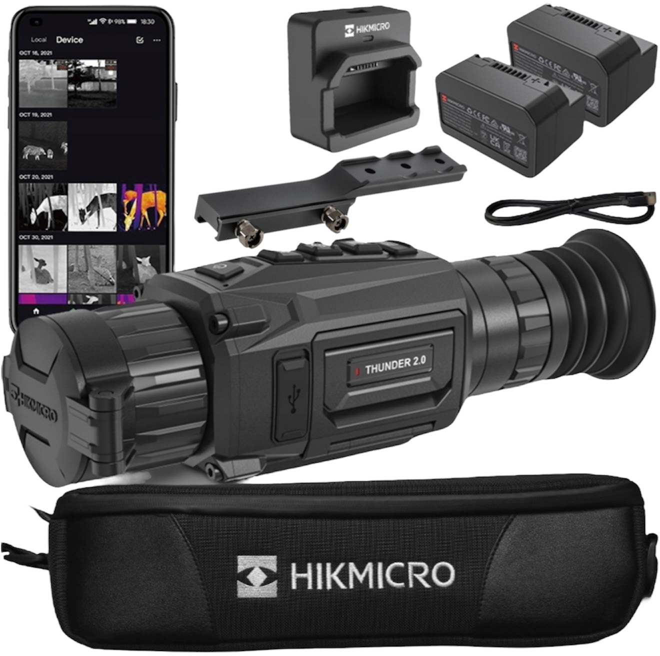 Termovizní zaměřovač Hikmicro Thunder TH25P 2.0 Sada