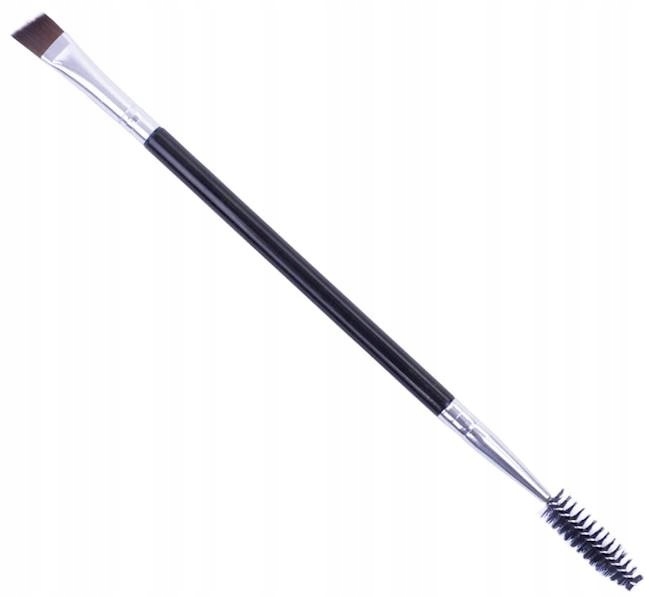 PĘDZELEK ZE SZCZOTECZKĄ DWUSTRONNY DO BRWI