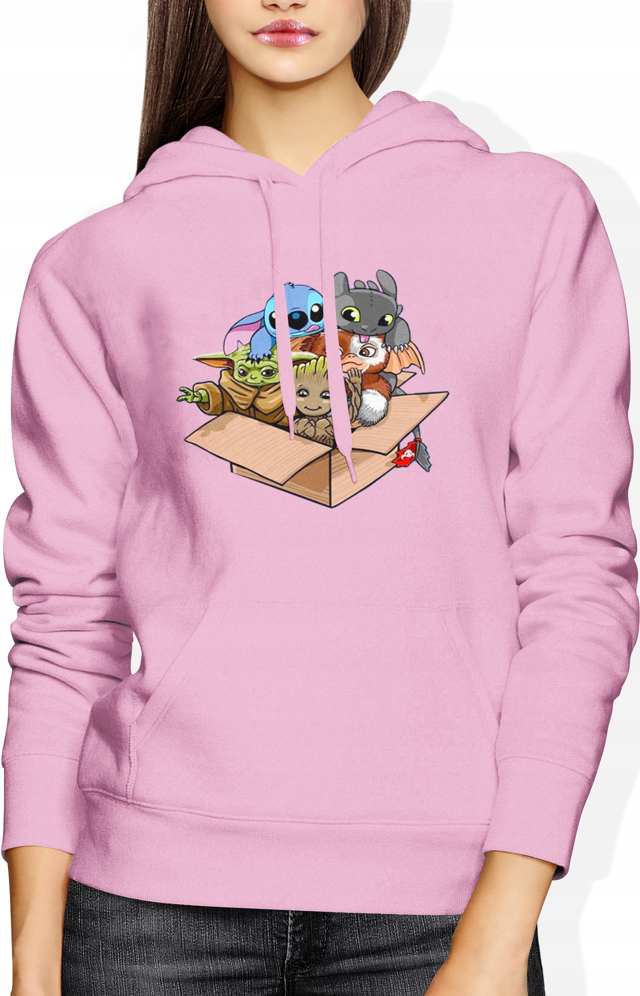 

Baby Yoda Stich Groot Szczerbatek Gizmo Bluza R. M