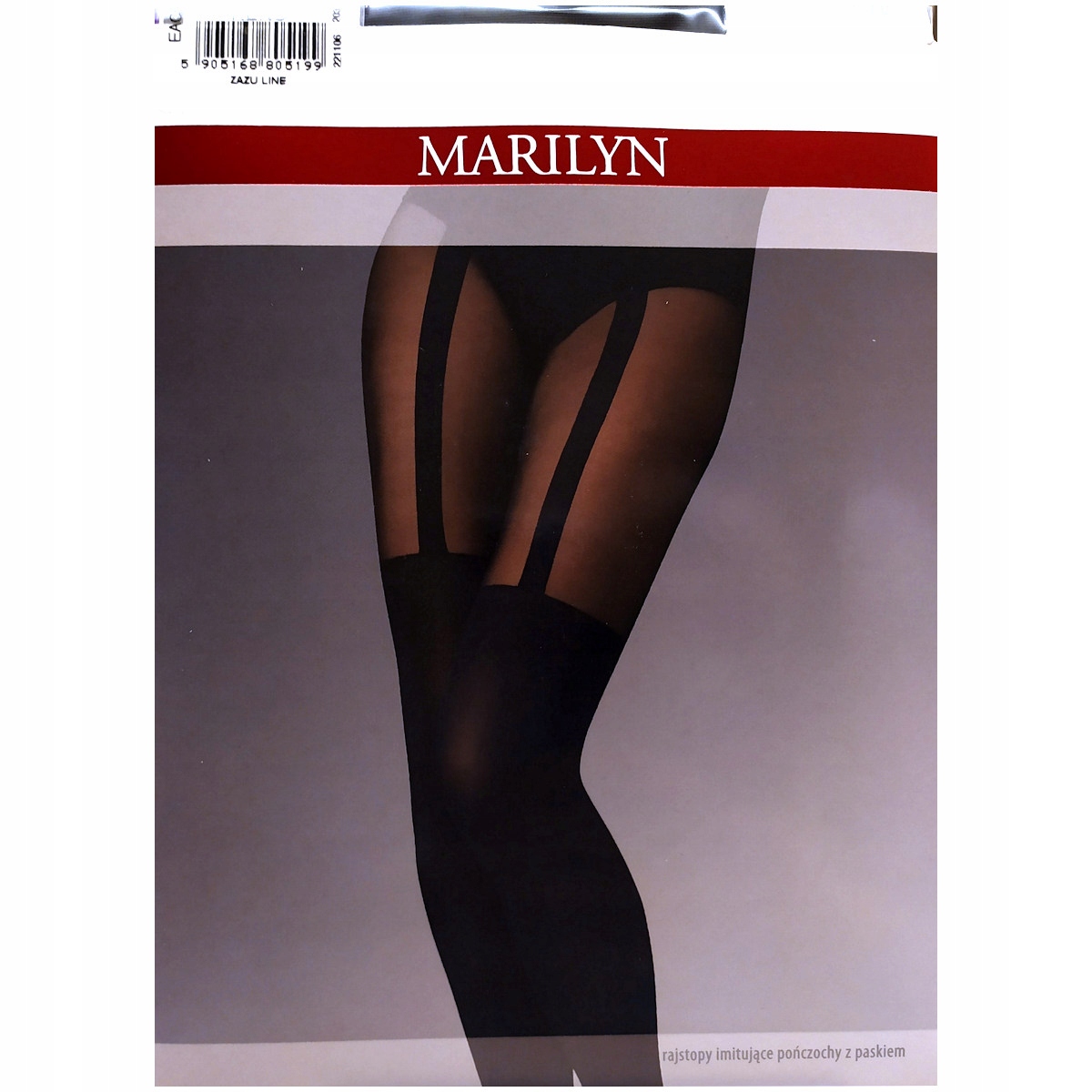 

Marilyn Zazu Line R1/2 rajstopy jak pończochy nero