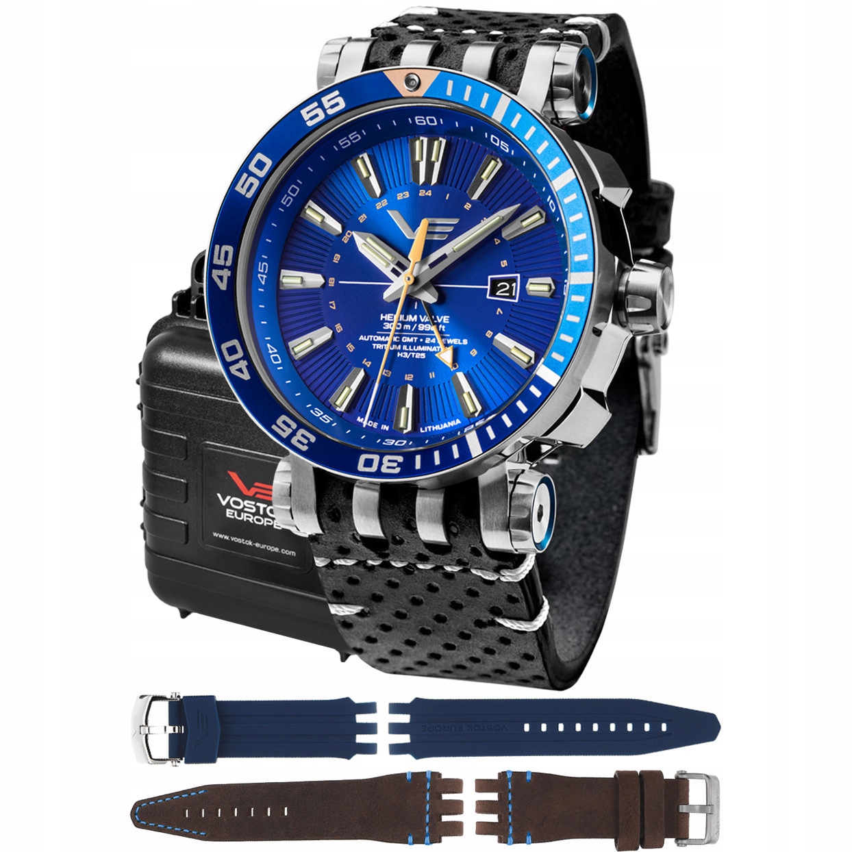 Pánské Hodinky Vostok Europe NH34-575A716LBH s černým řemínkem