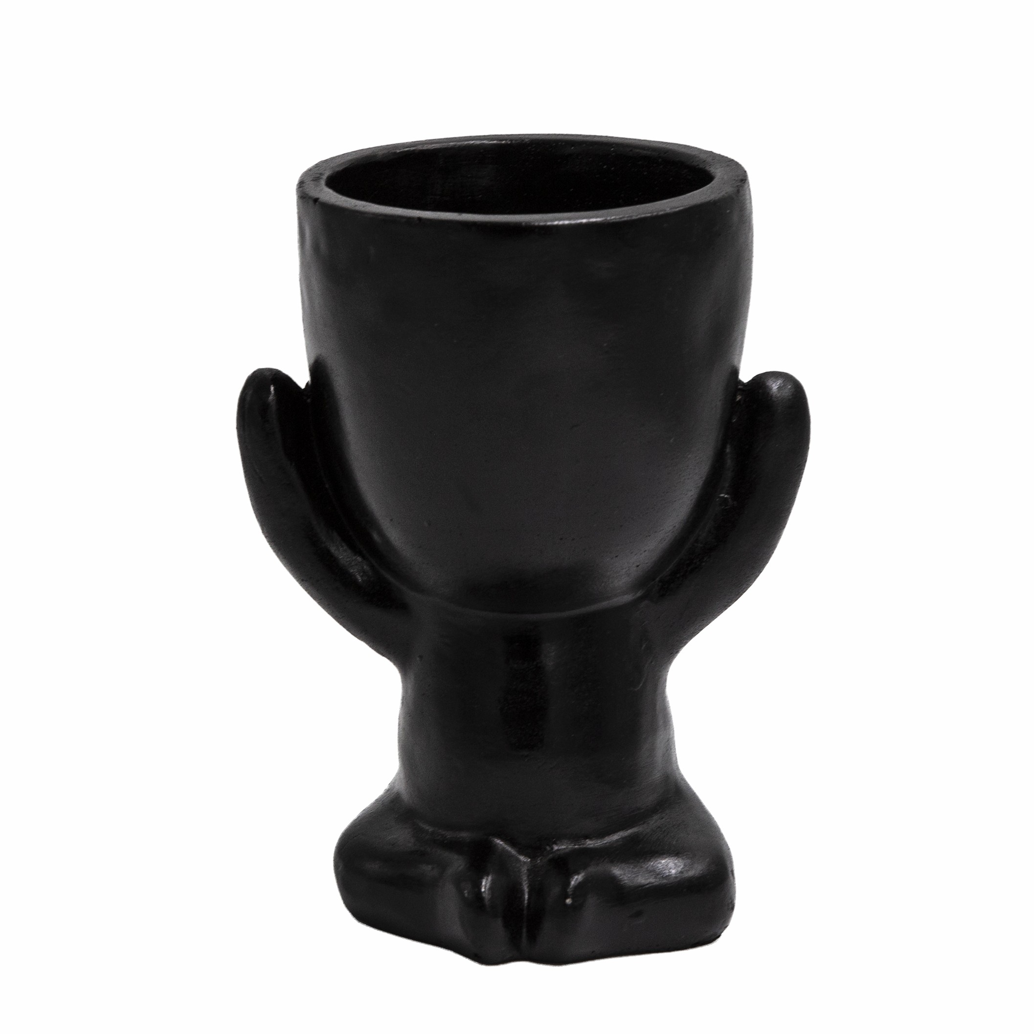 

Osłonka Głowa Ø9cm Yin happy Black doniczka Twarz