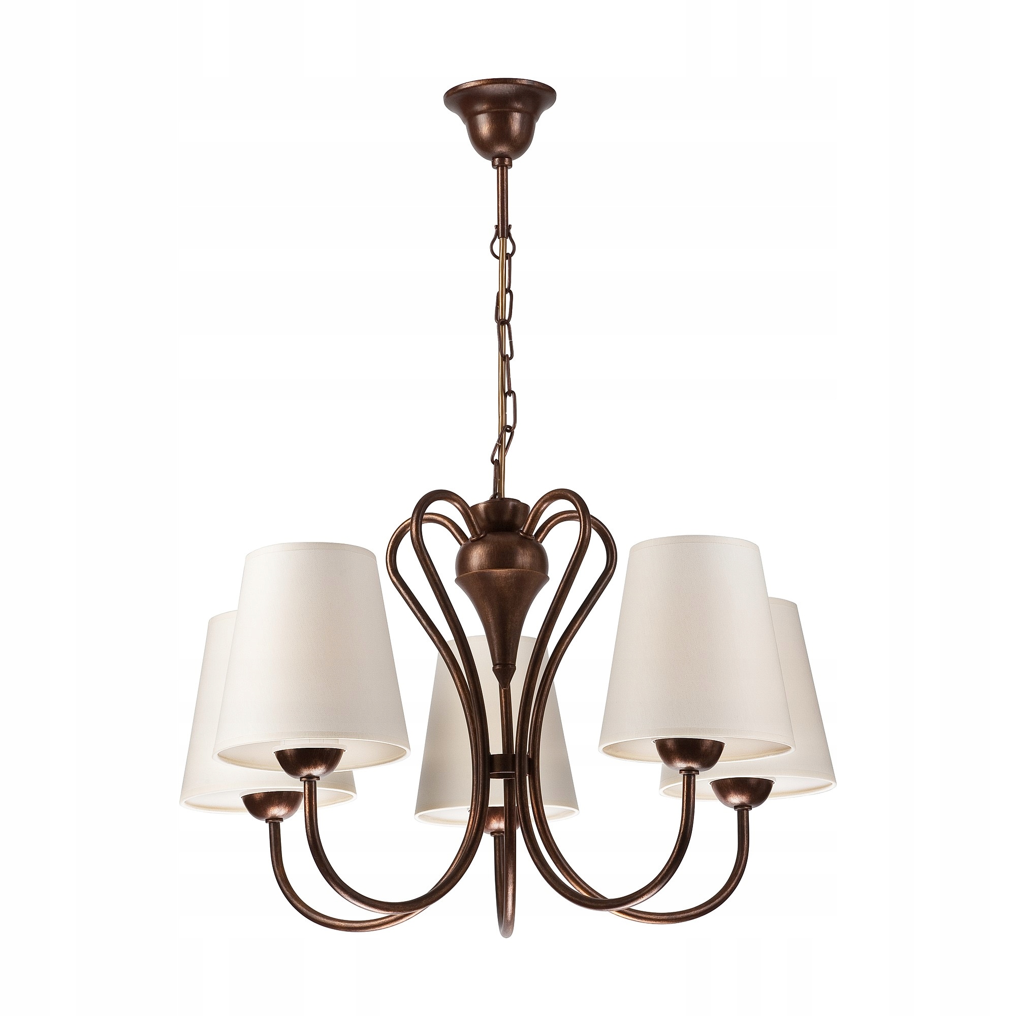 Lamkur LM-5.44 Brown materiál: metal, textil (25292) chandelier