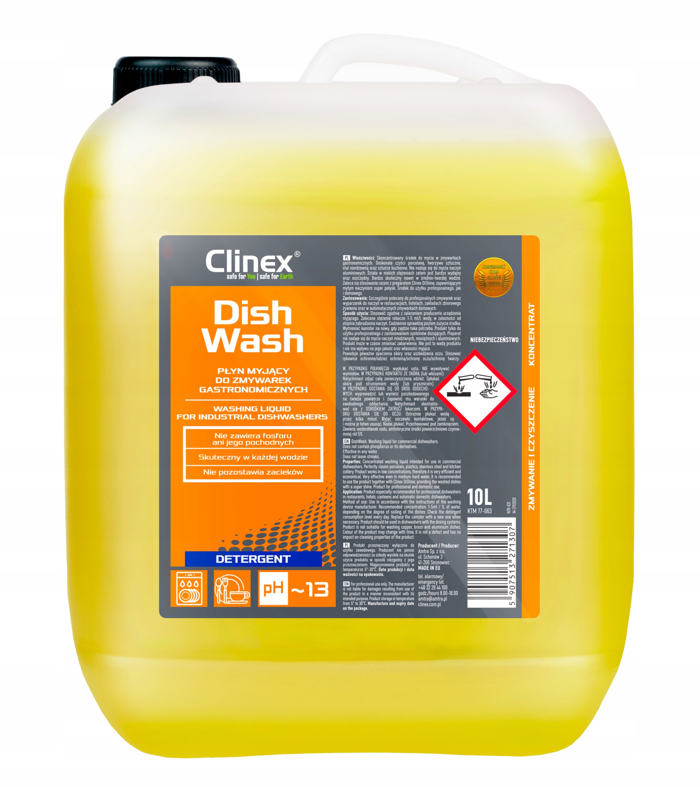 CLINEX DISHWASH 10L do mycia naczyń w zmywarce