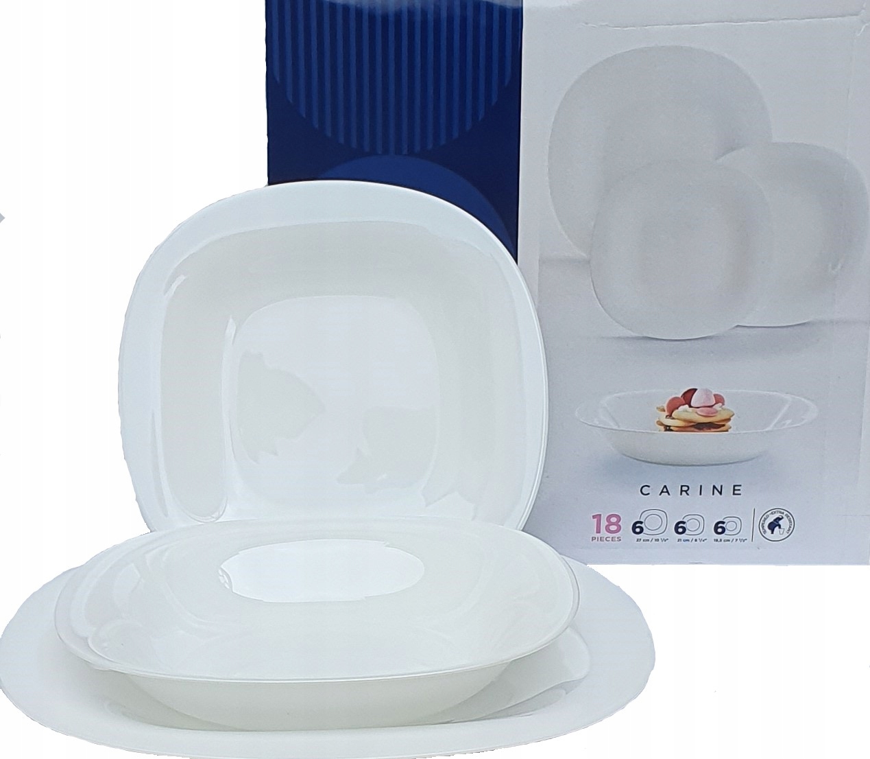 

Luminarc Serwis Obiadowy Carine Kwadratowe 6 osób