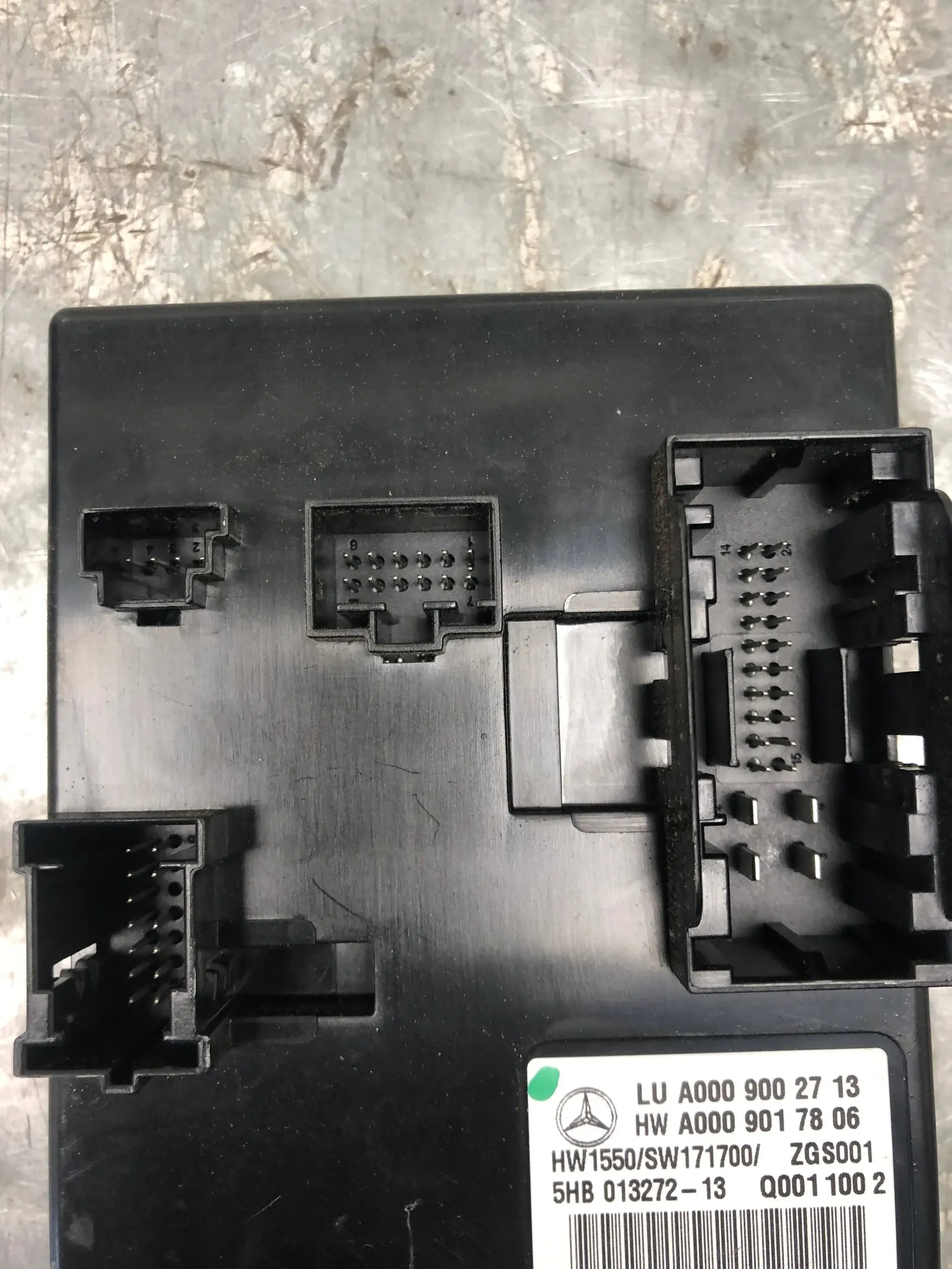 module control unit KOMFORTU MERCEDES S-KLASA W222 AMG A0009002713