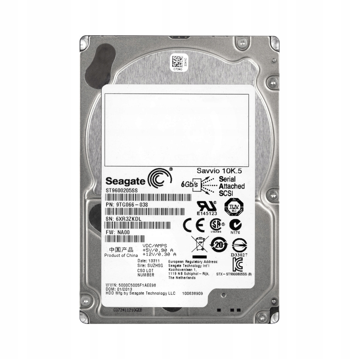 Seagate Savvio 10K.5 600GB 10K 64MB SAS-2 2.5'' ST9600205SS