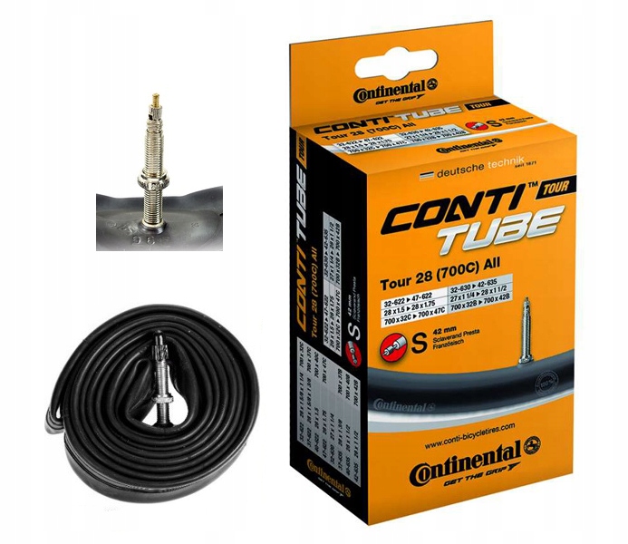 

Dętka Continental 28' presta 42 mm 18-622/25-630