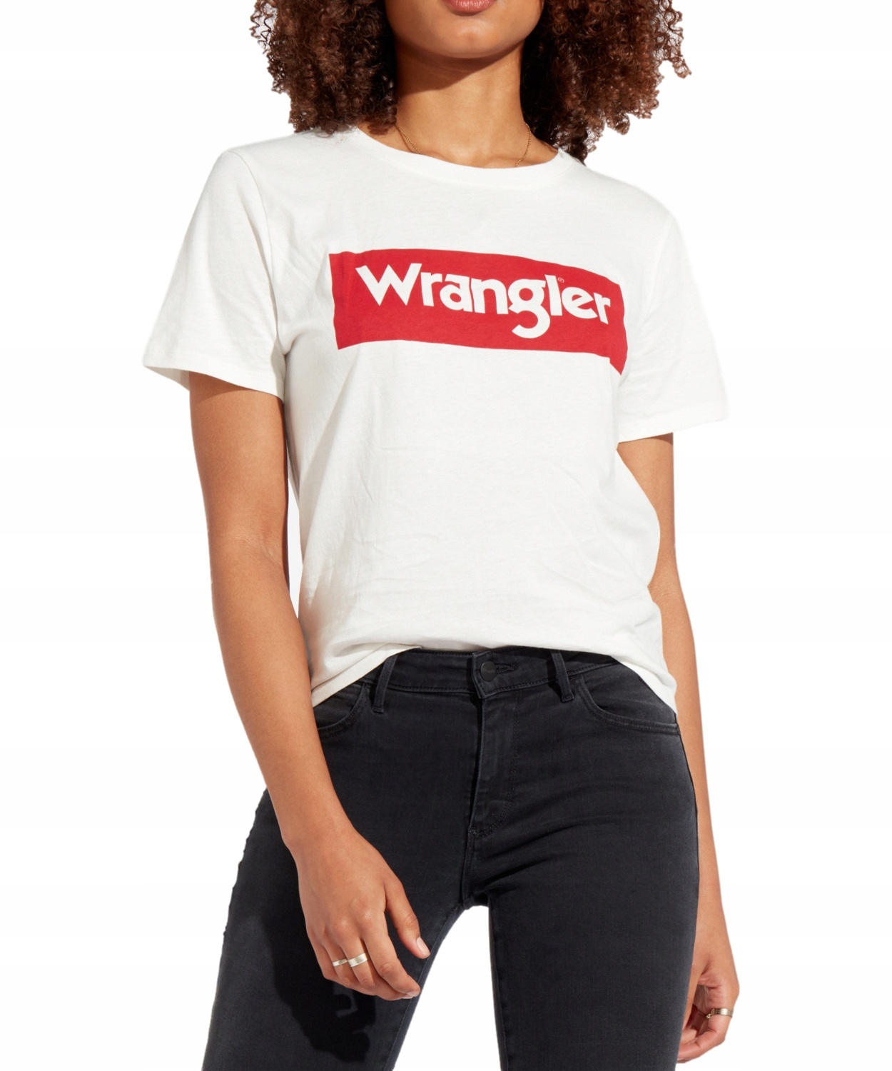 

T-shirt Wrangler Logo Tee W7P3EV737 Offwhite S