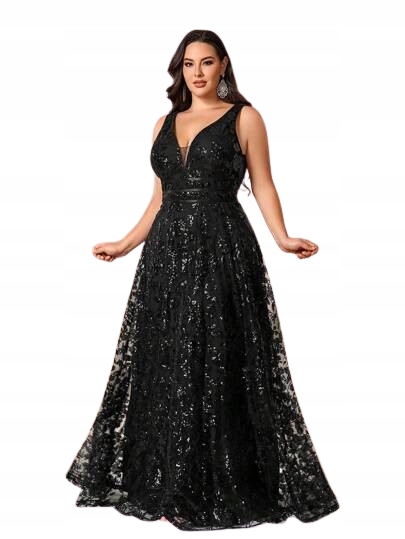 Shein Plus Size Šaty S Flitry 46 1DD