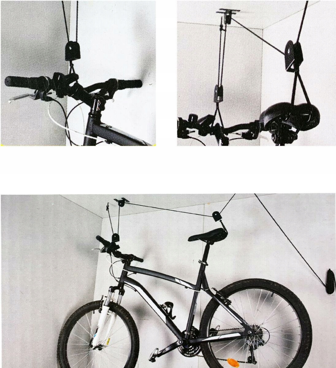 UCHWYT DO ROWERU WINDA HAK WIESZAK DO SUFITU SUFITOWY NA ROWER PODWIESZANY Model UCHWYT ROWEROWY PODWIESZANY