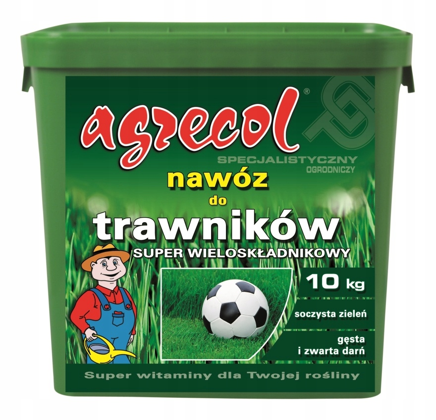 Nawóz do trawników wieloskładnikowy 10 kg Agrecol