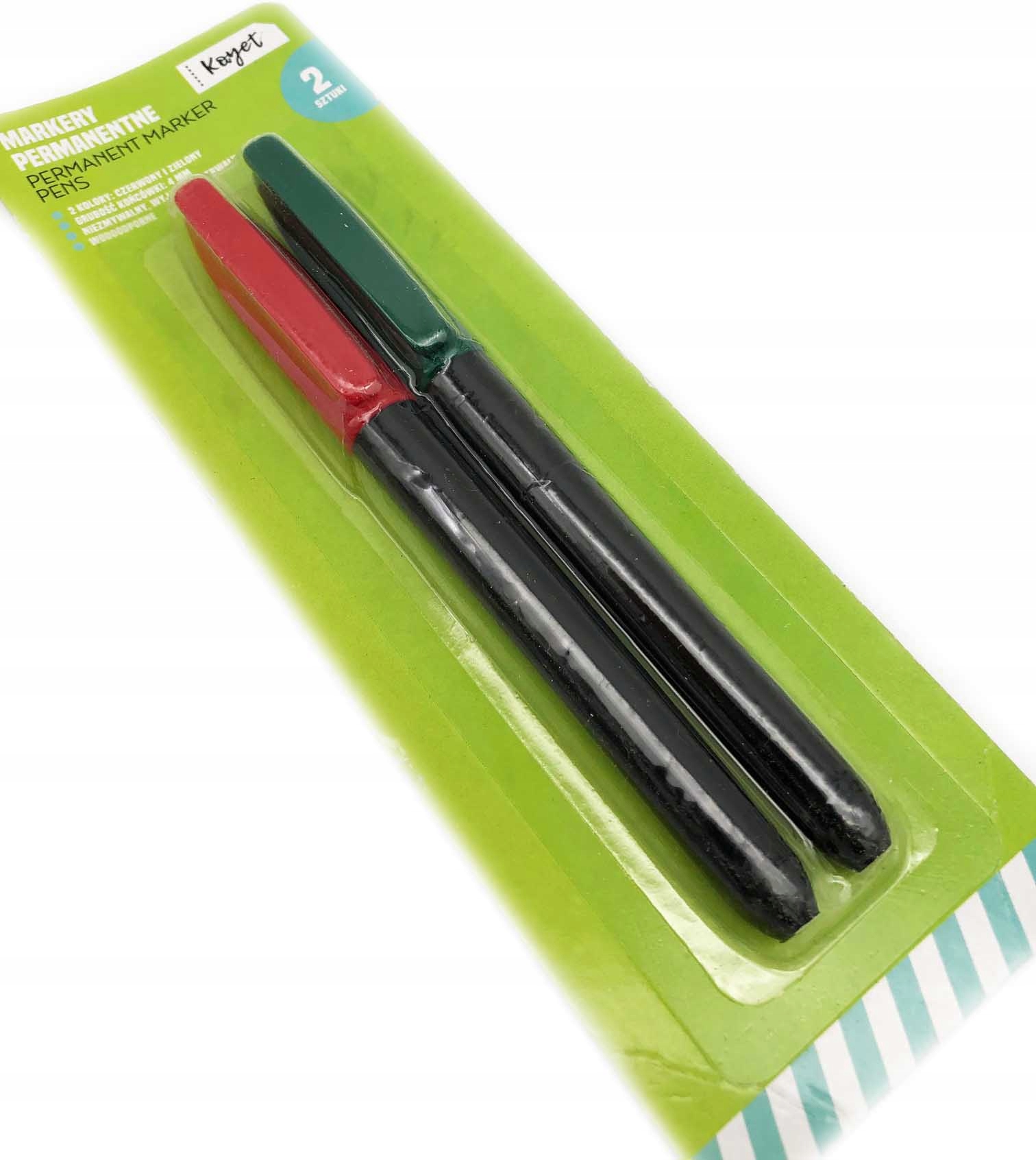 

Markery Permanentne 4mm Czerwony Zielony