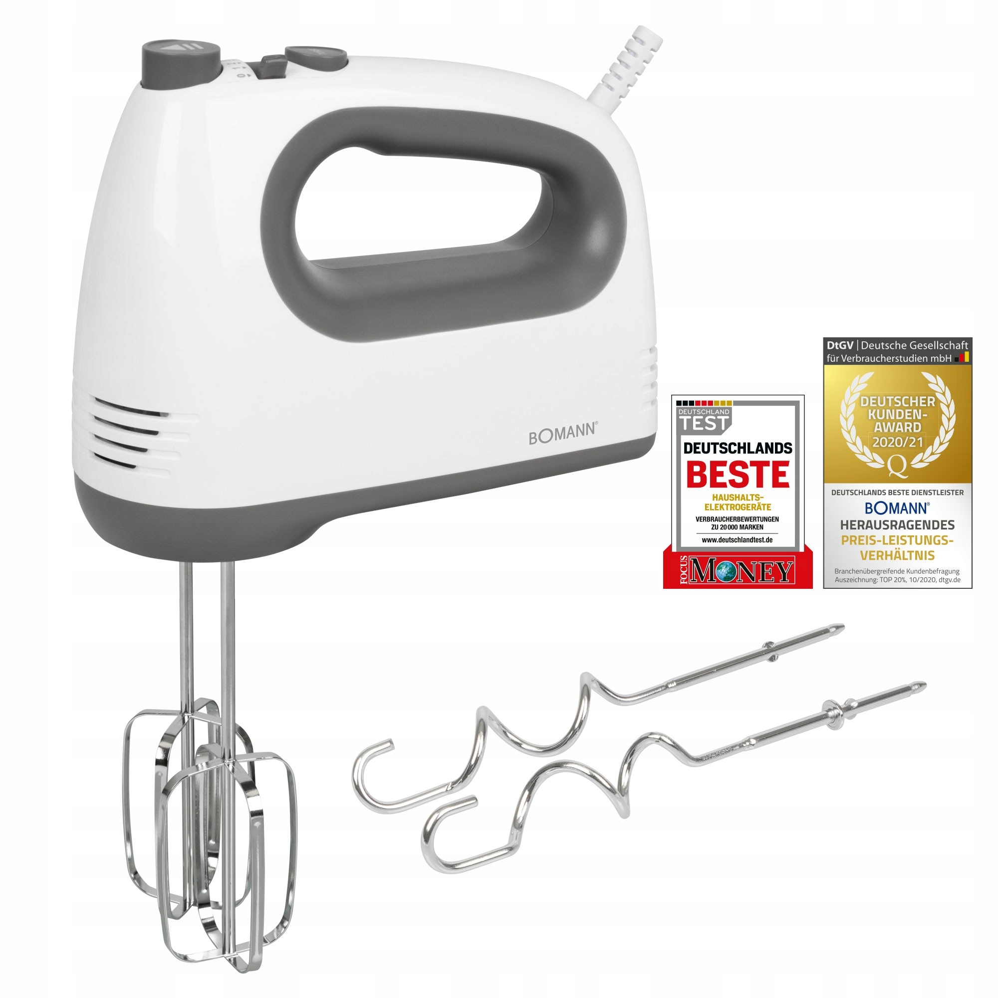 Mikser ręczny Bomann HM6054CB 400 W biały
