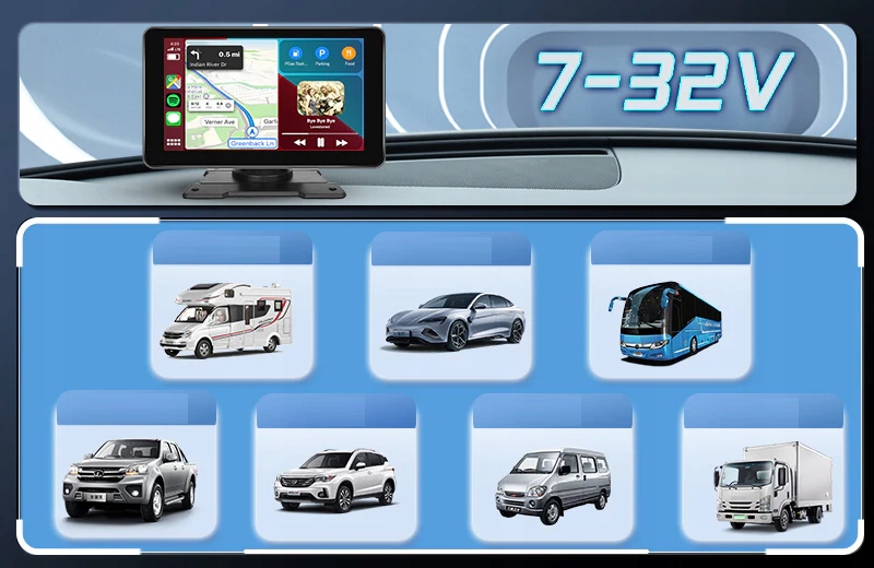 RADIO STACJA MULTIMEDIALNA ANDROID AUTO APPLE CARPLAY ANDROID 13 2/32GB GPS Rodzaje odtwarzanych nośników karta SD USB