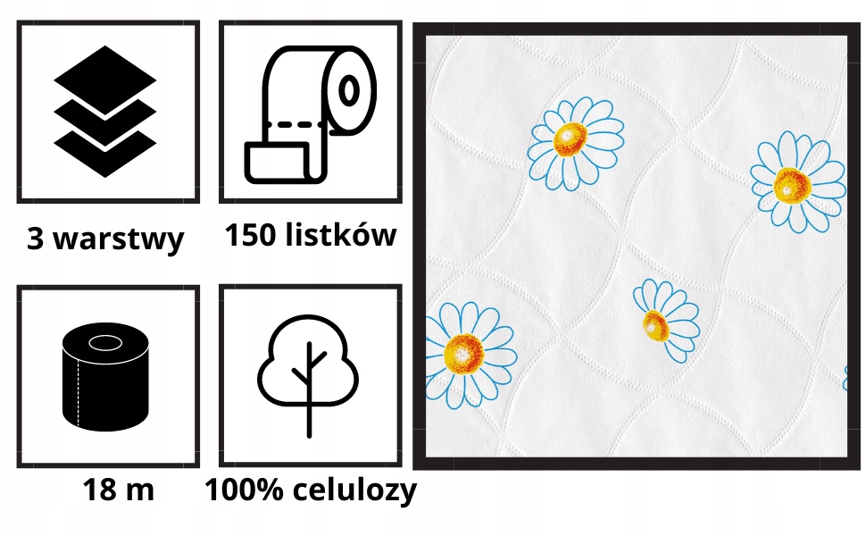 REGINA wytrzymały papier toaletowy 16 rolek Postać rolka