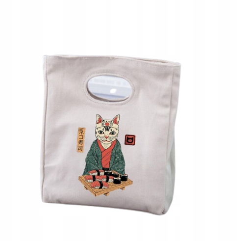 TERMICZNA TORBA TOREBKA NA LUNCH KOT KOTEK v8