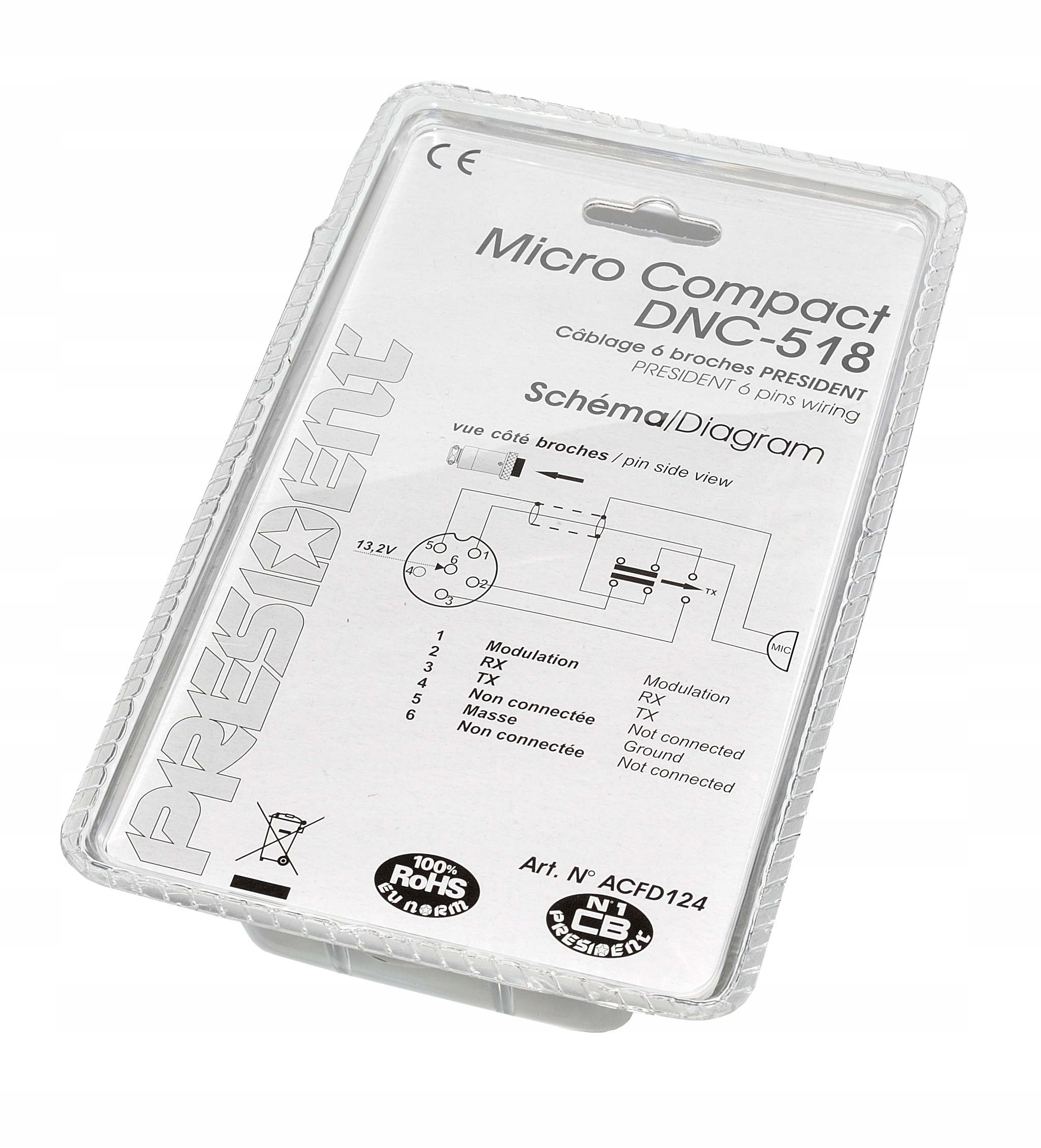 Mikrofon DNC 518 President Kod producenta DNC-518