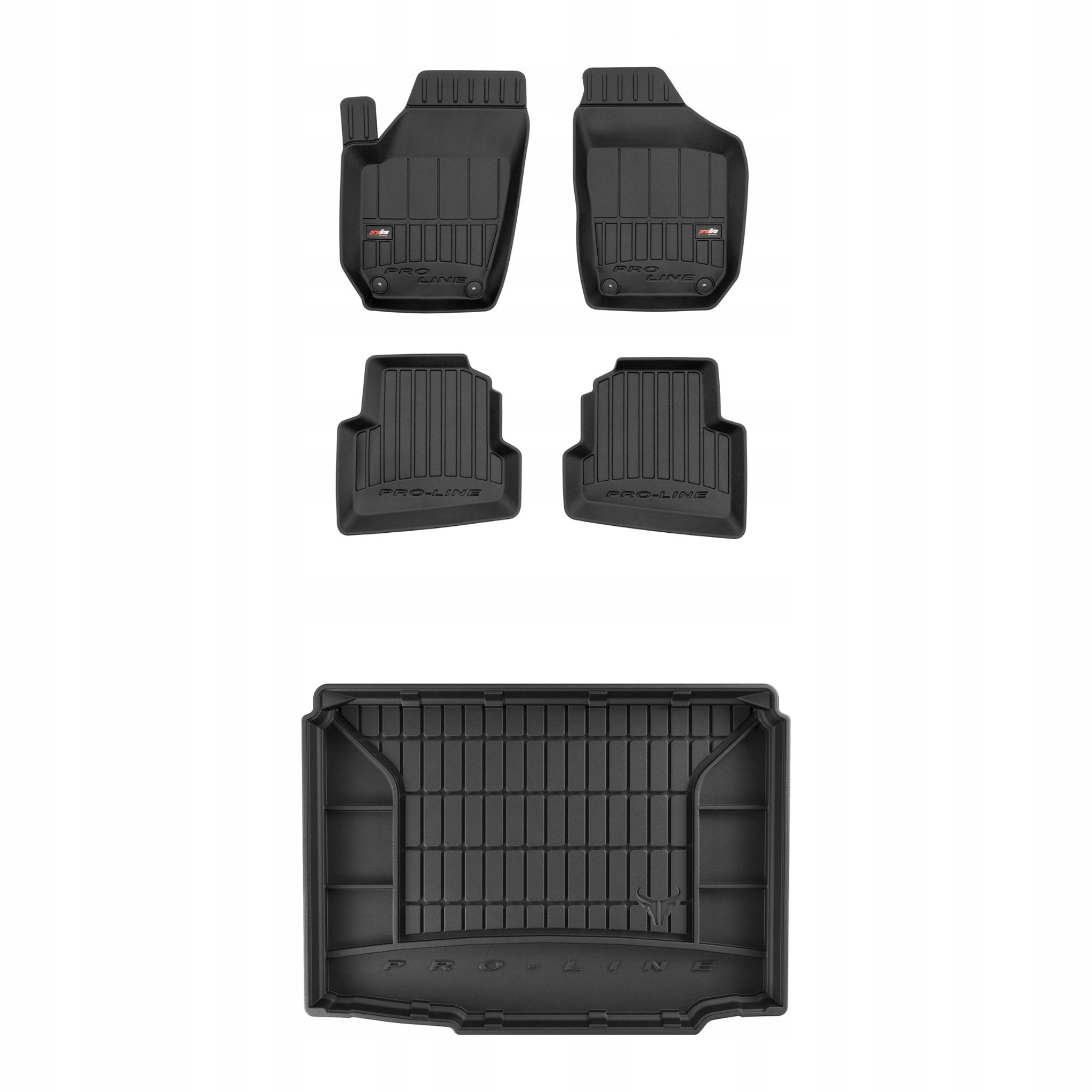 Sada gumových kobercov a rohoží pre Škoda Fabia II 2006-2014