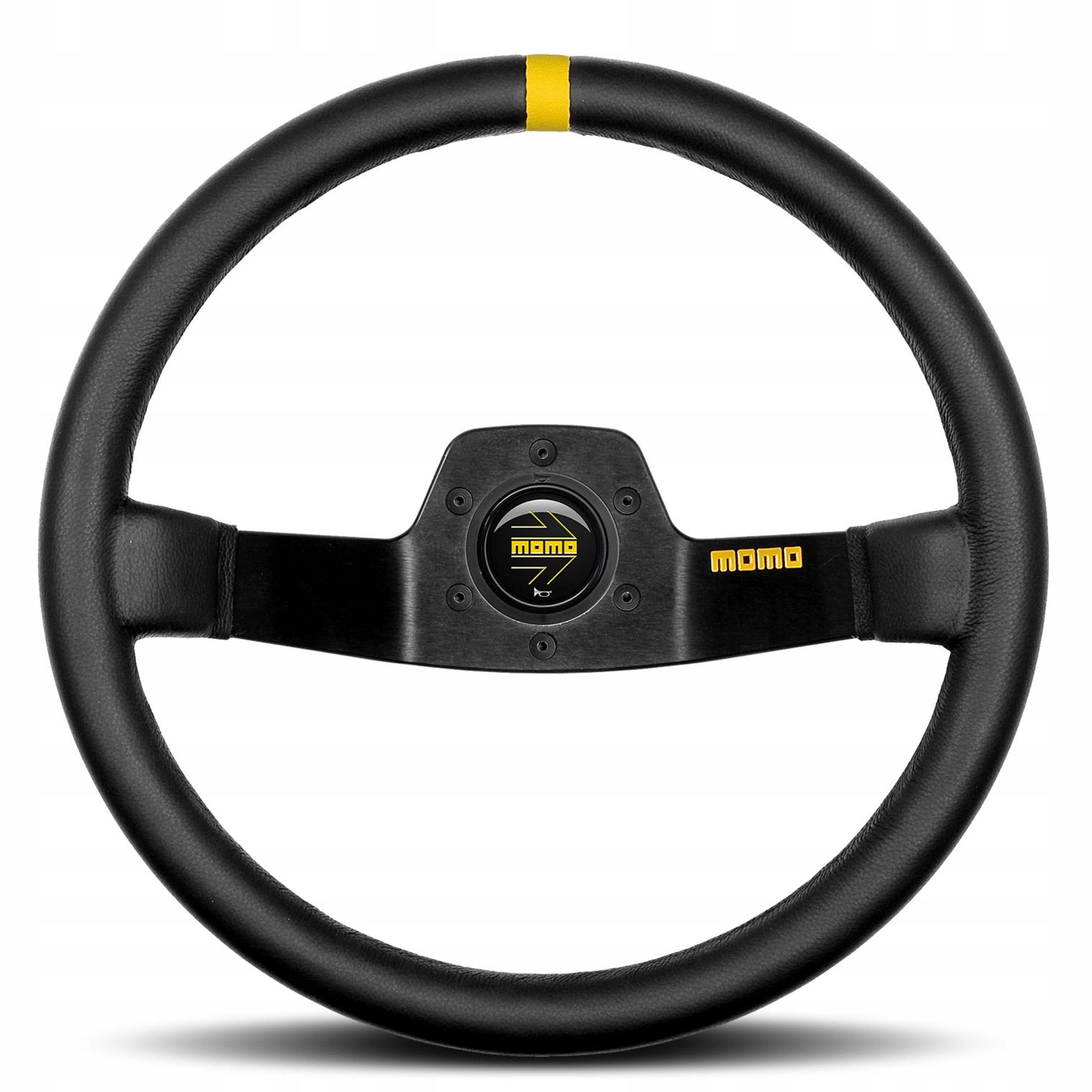 Volant Momo Model 02 Čierna koža 350 mm