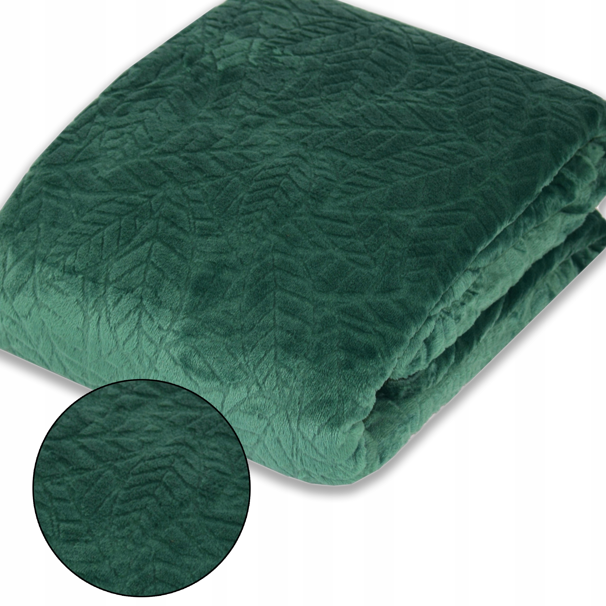 

Koc narzuta z mikrofibry 160x200 Platan zielony