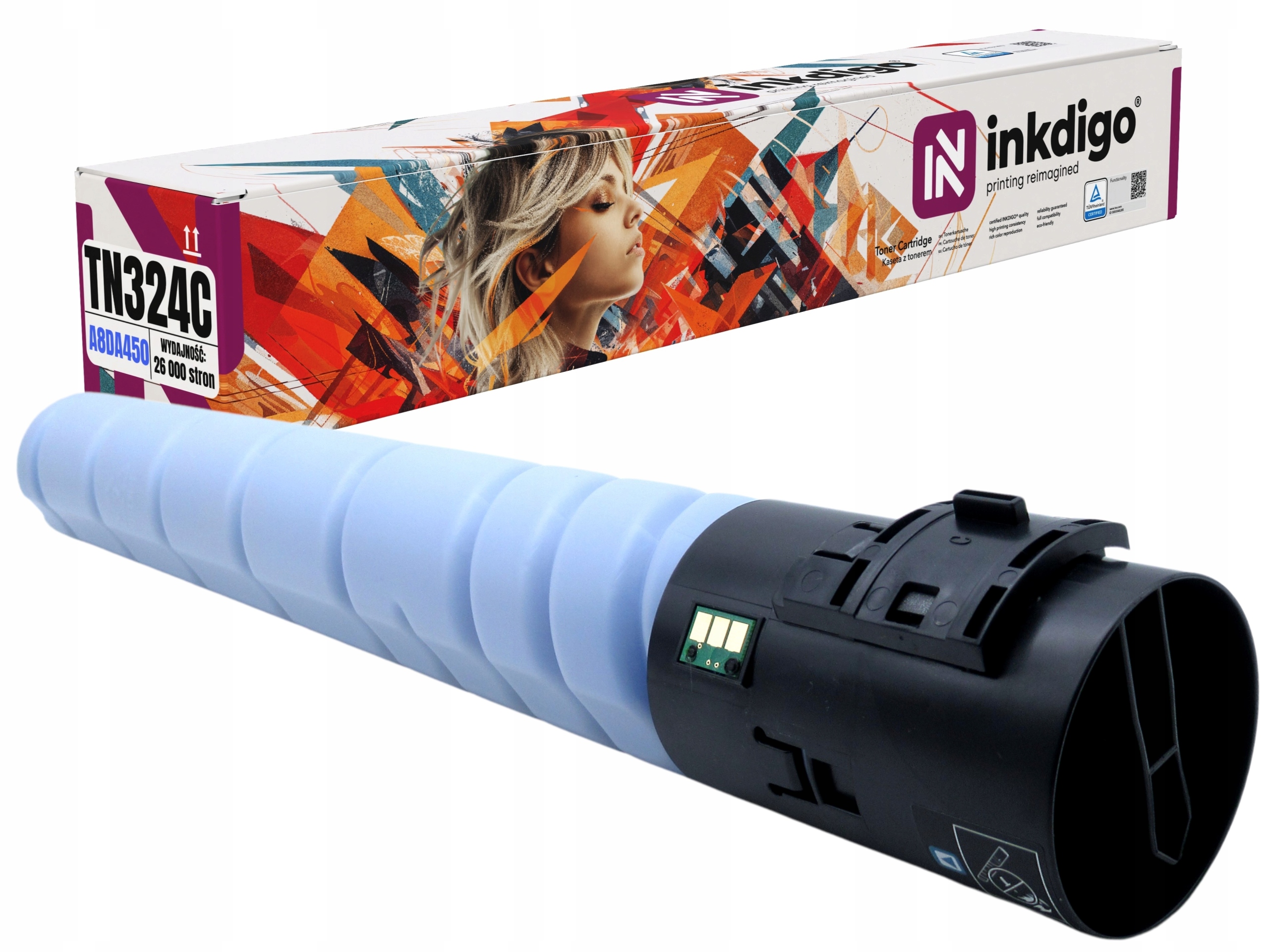 Toner TN324C Azurový Minolta Bizhub C258 C308 C368