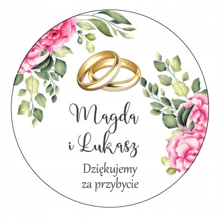 

Naklejki Wesele Dziękujemy Za Przybycie Imię 2021