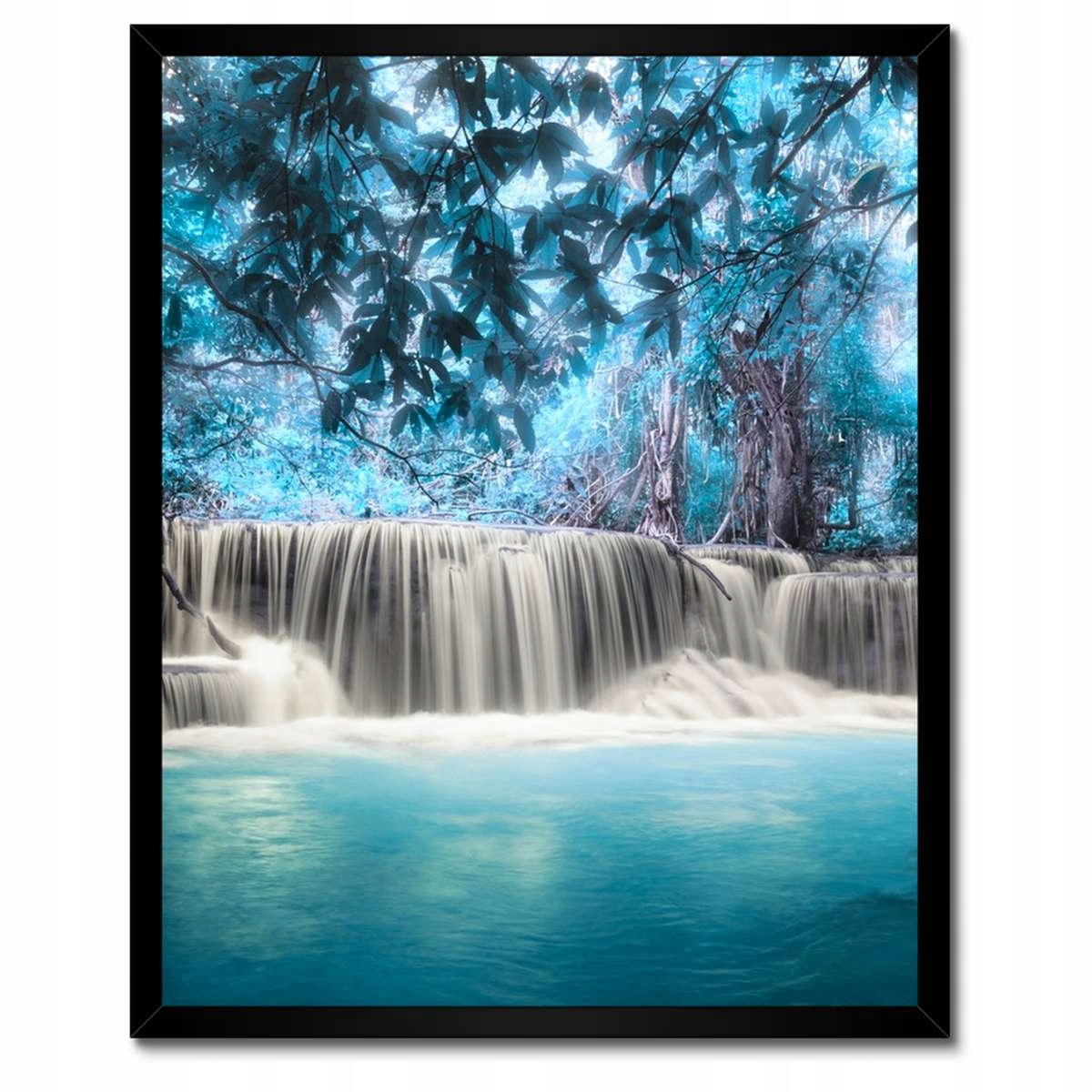 Plakáty v rámu 40x50 Tyrkysový vodopád