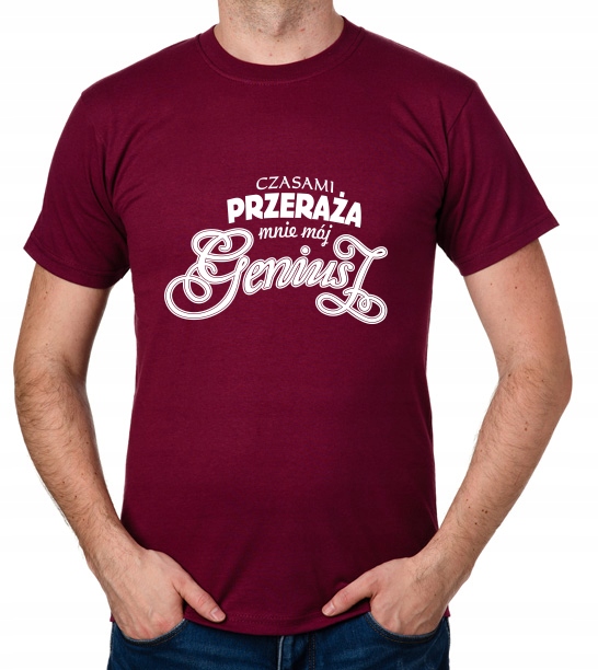 

koszulka Czasami Przeraża Mnie Mój Geniusz prezent