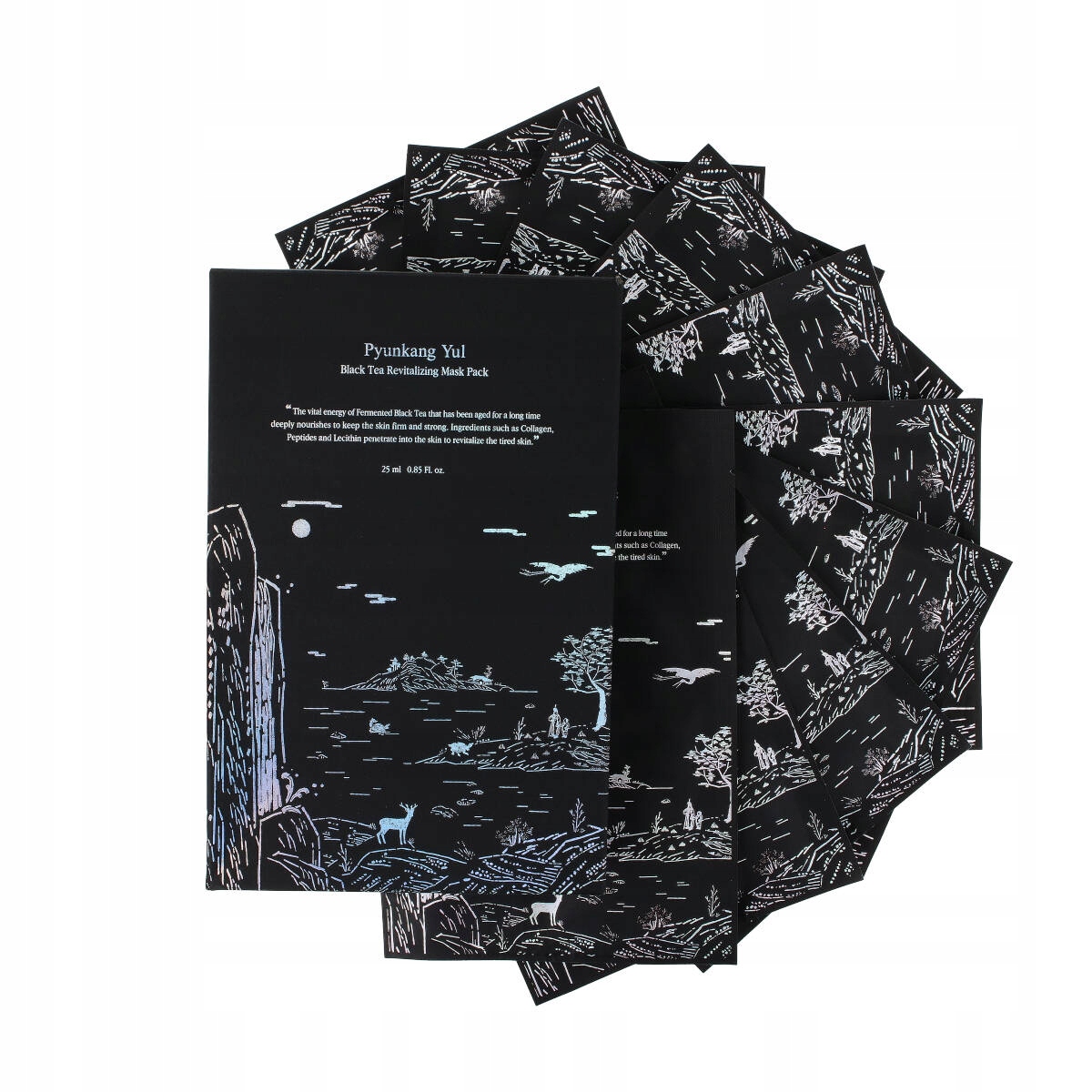 Zestaw masek 10w1 Pyunkang Yul Black Tea Revitalizing Mask regenerująca