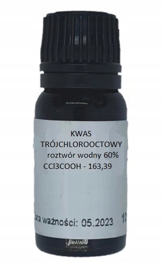 

Kwas Trójchloroctowy (tca) roztwór 60% 10ml.