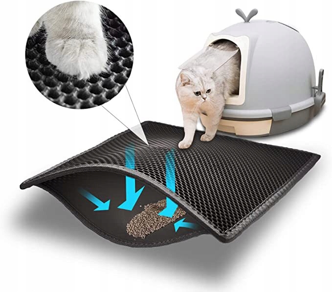 Levně Podložka Pod Záchod Pro Kočky Na Stelivo Stěrač