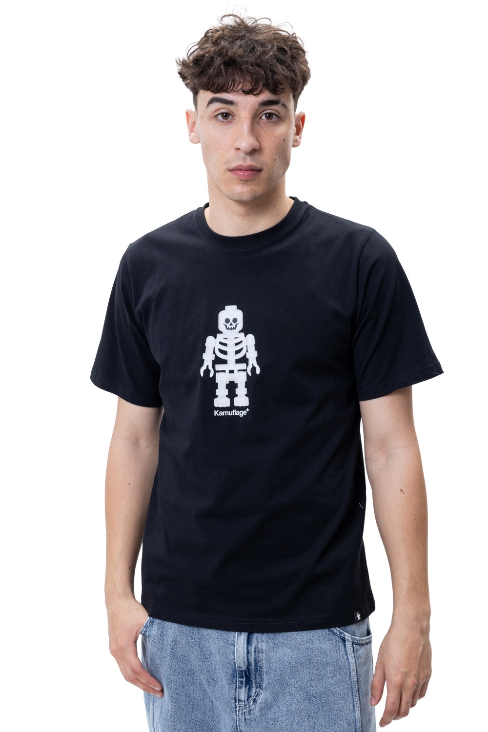 Tričko Kamuflage Bonehead M černé