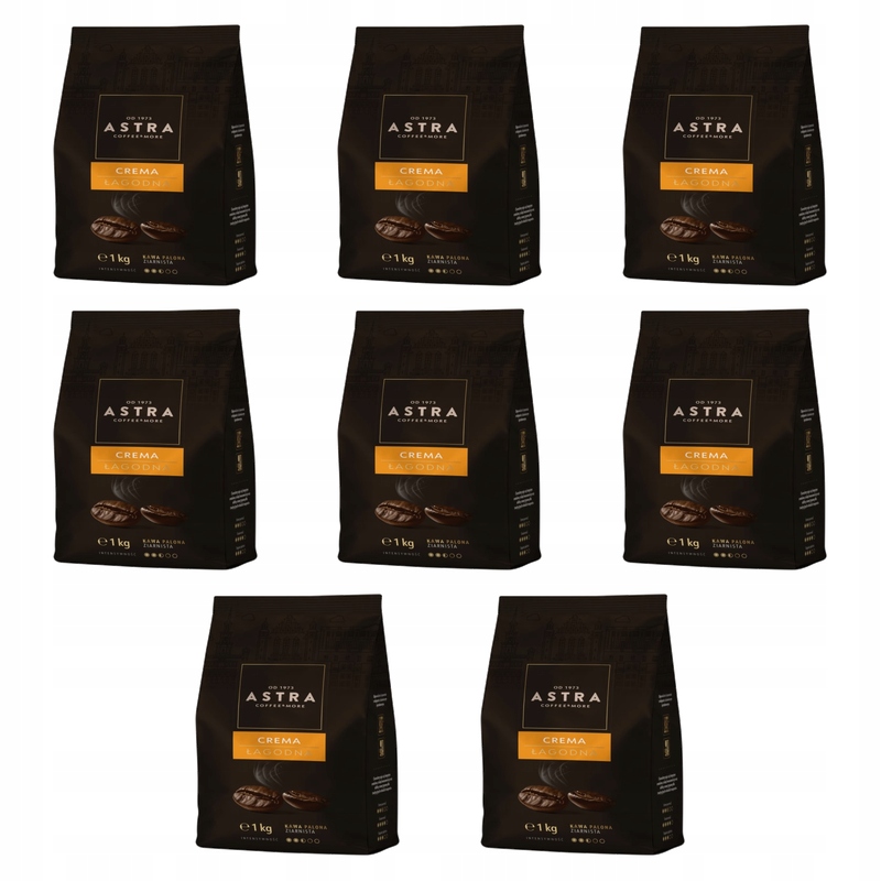 Astra Kawa Łagodna Crema 1kg ziarnista X8