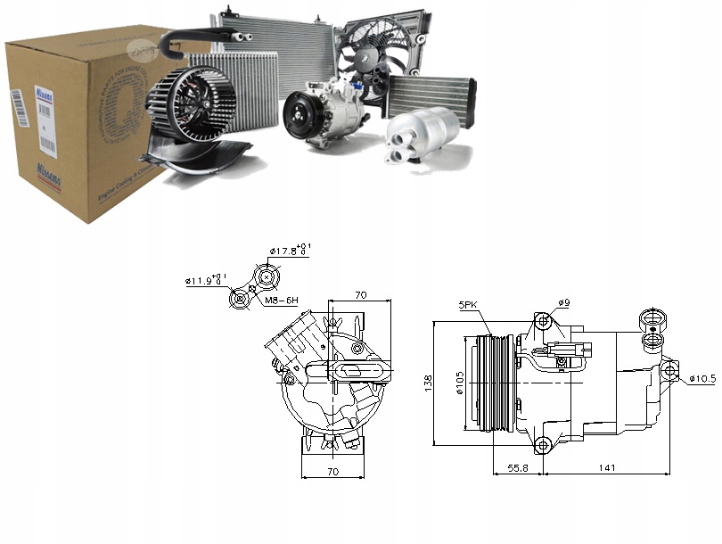 NIS89038 Kompresor Klimatizace Opel Astra G, Astr Asistent řidiče #33