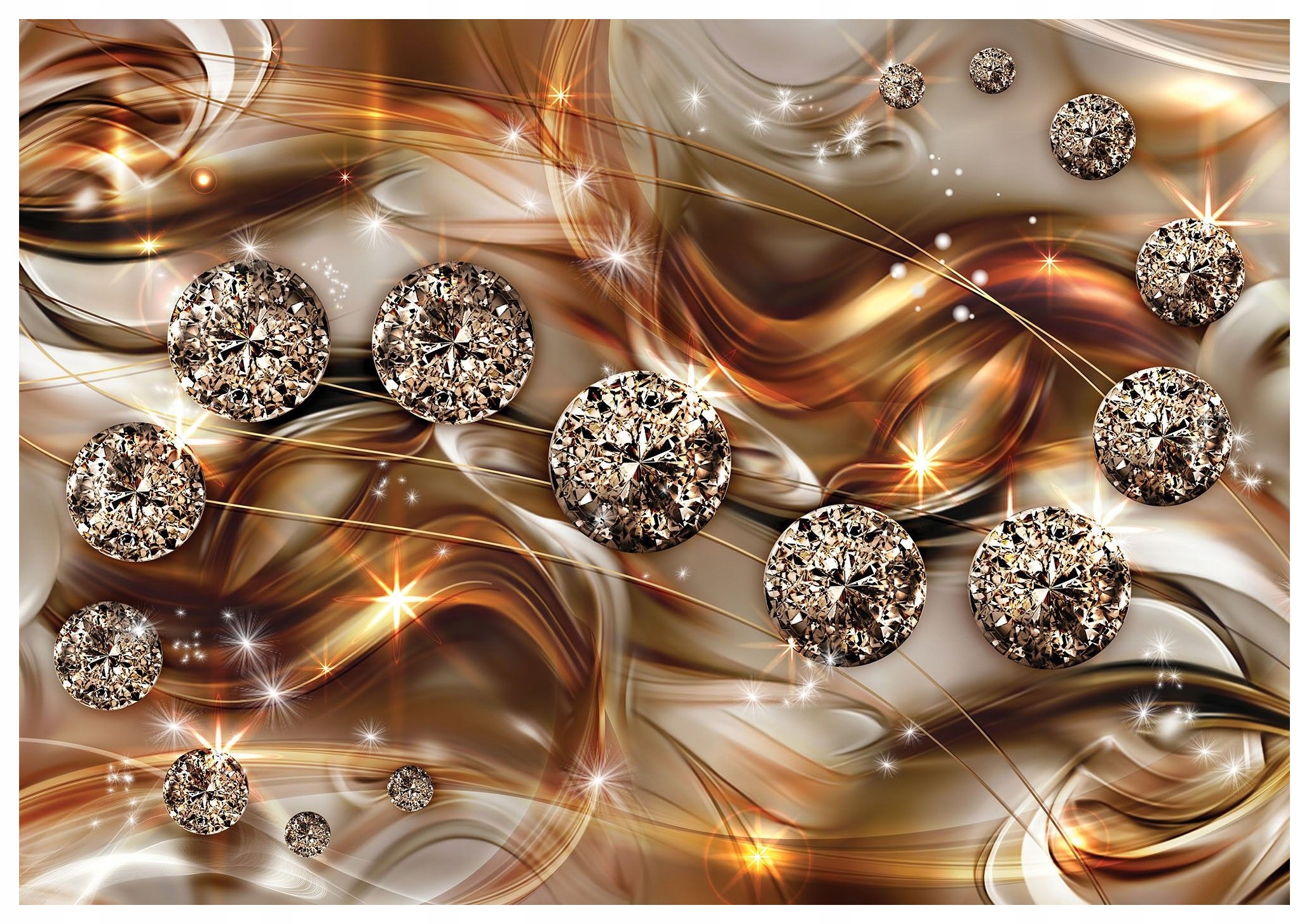 Vliesová fototapeta Diamantový lesk Luxus Zlato Stříbro 254x184 lepidlo