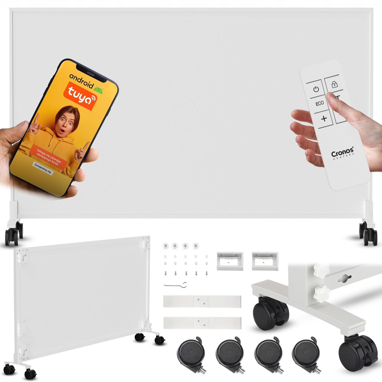 Elektrický Infračervený Ohrievač Panel Žiarič Ir 800W Nožičky