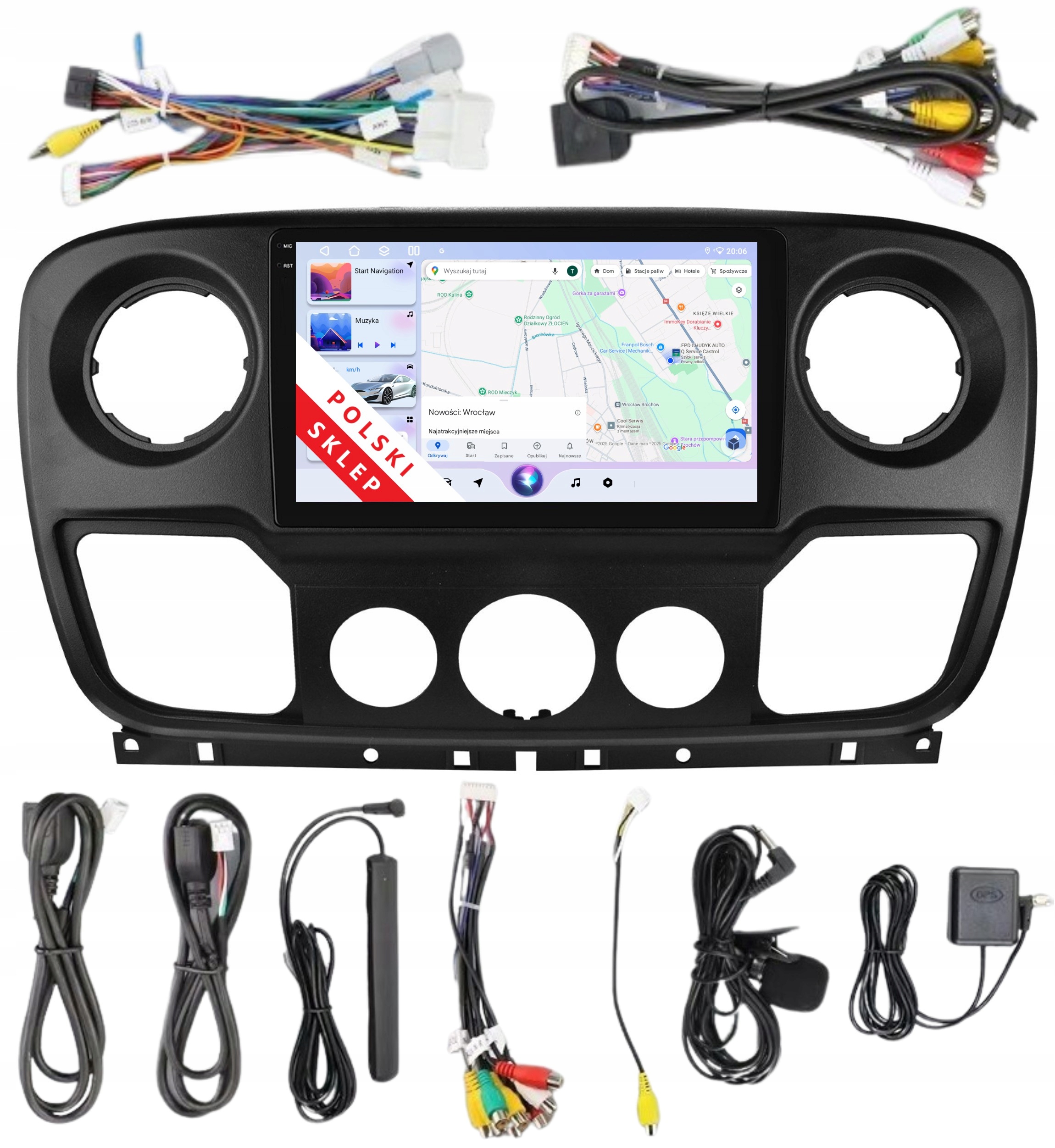 Rádio Android Renault Master 4 IV Opel Movano III 6/128 Gb Dsp Carplay Lte