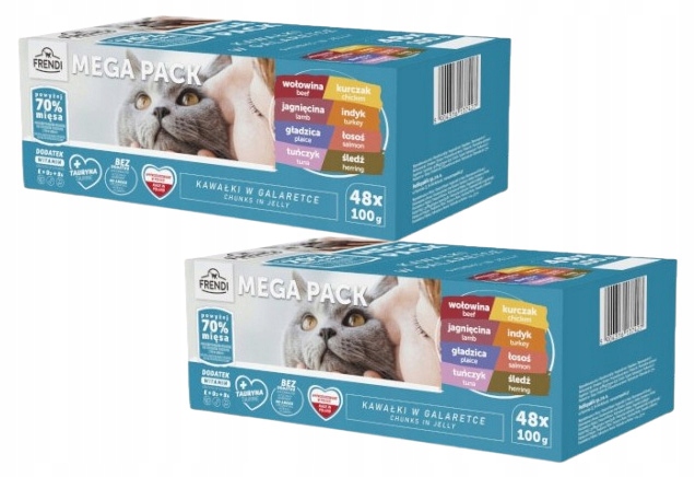 Frendi Karma Mokra Dla Kota Saszetki Pakiet MIX Smaków 96x100g