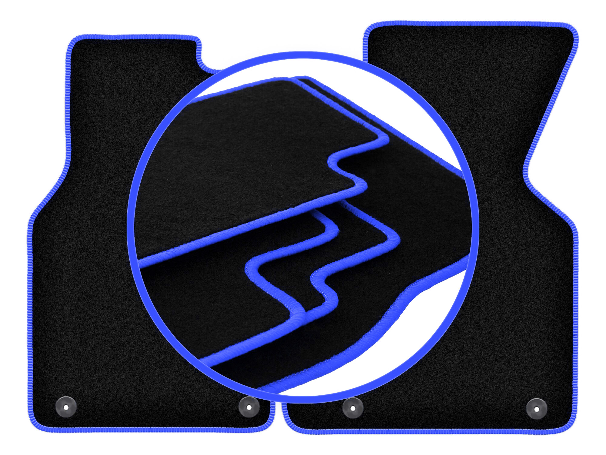 Koberce do auta Blue pro: Volkswagen Transporter T4 Multivan dodávkový