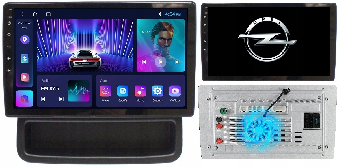 Radio Nawigacja Android Opel Vivaro Renault Trafic +kamera+wentylator 2/64G