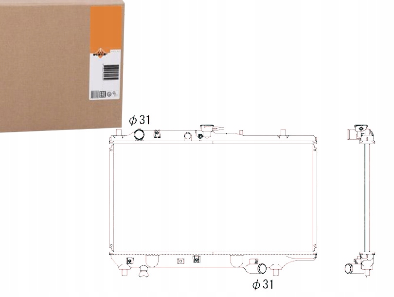 NRF53322 CHŁODNICA MAZDA 323 1,3 89-