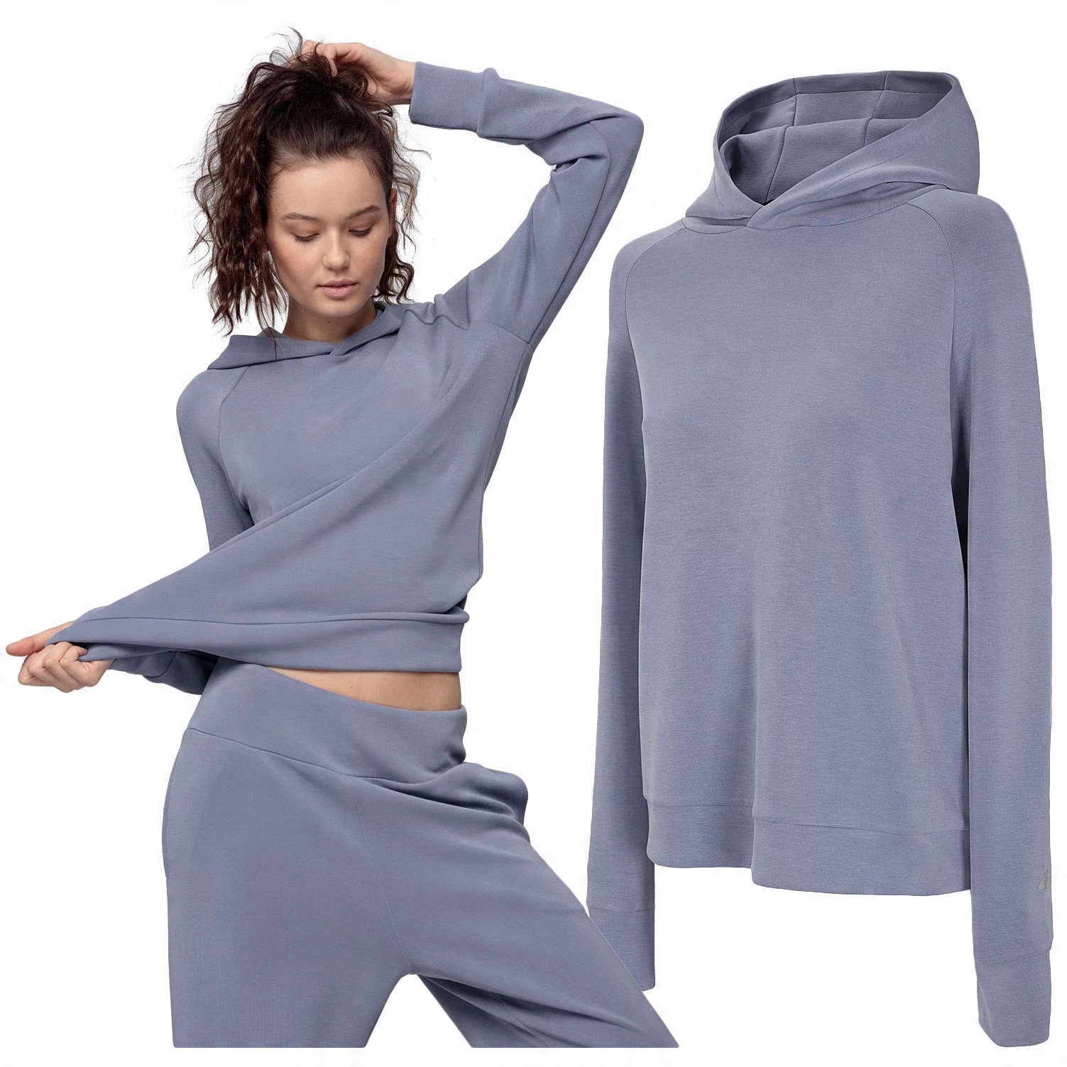 

Bluza damska 4F do Jogi z Kapturem BLD017 XL