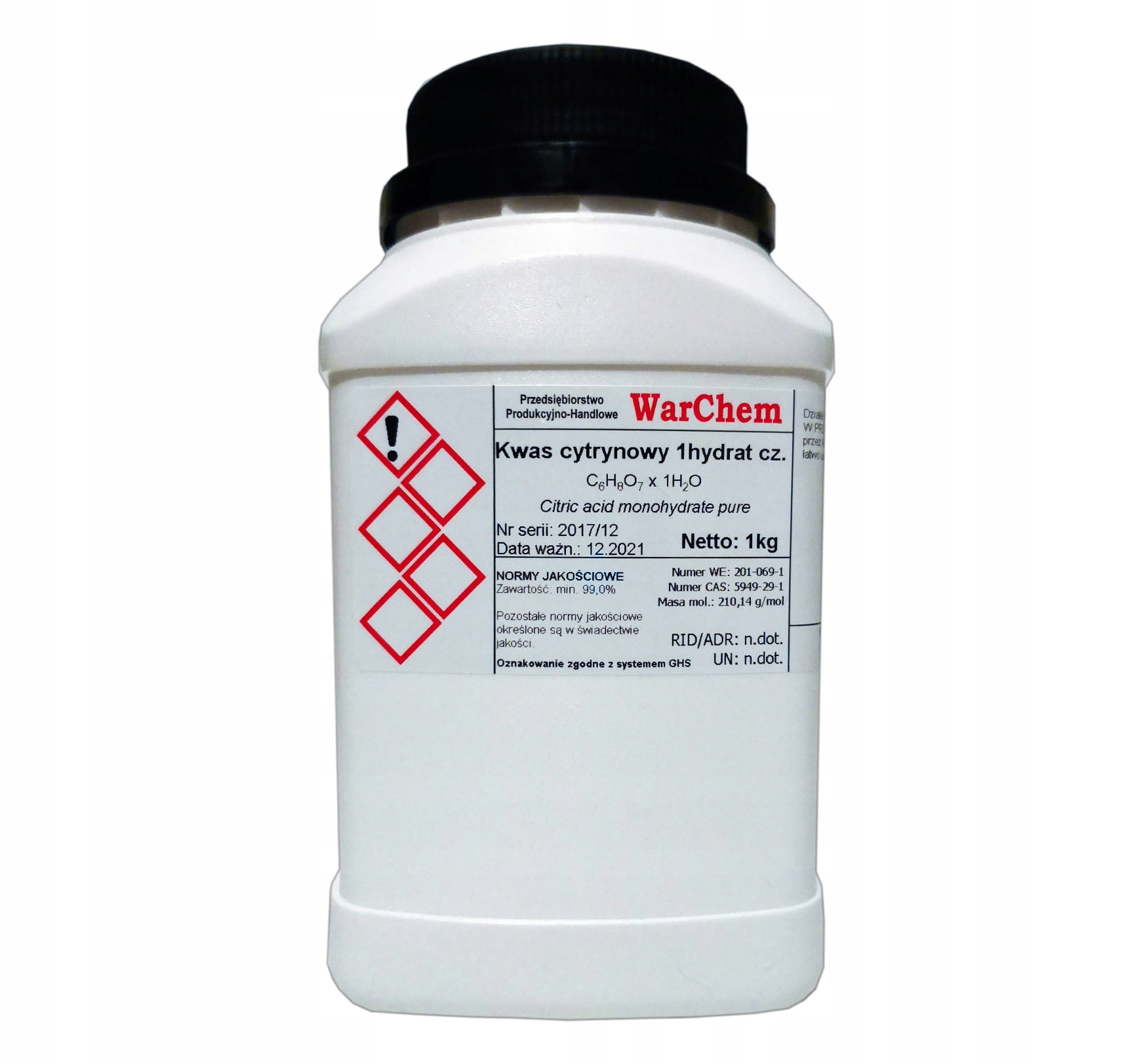 

Kwas Cytrynowy Odkamieniacz 1kg Warchem