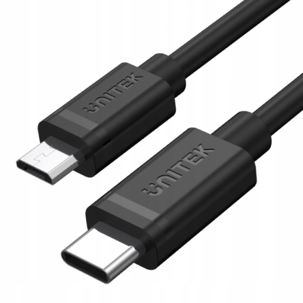 Kabel Unitek USB typ C - microUSB typ B 1 m czarny