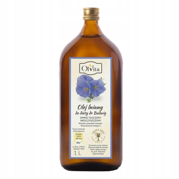 Levně Lněný olej pro dietu Dr. Budwig 1 l OlVita